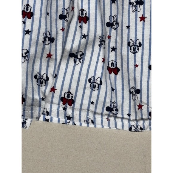 Disney Baby Girls Bow Strap Smocked Minnie Mouse Sleeveless Dress White 6-9 Mths - Picture 4 of 9